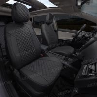 Чехлы Автопилот Экокожа Ромб на Volkswagen Polo с 2020+ Чехлы Автопилот Экокожа Ромб на Volkswagen Polo с 2020+