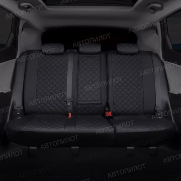 Чехлы Автопилот Экокожа Ромб на Volkswagen Polo с 2020+ Чехлы Автопилот Экокожа Ромб на Volkswagen Polo с 2020+