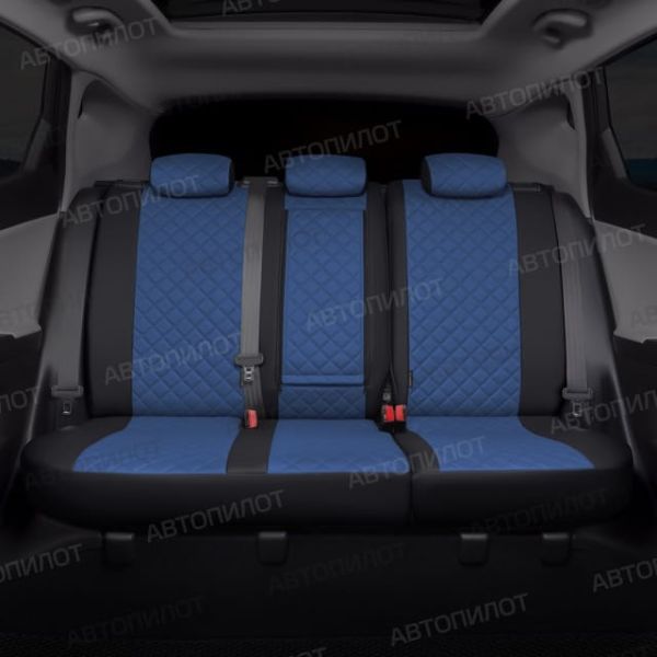 Чехлы Автопилот Экокожа Ромб на Volkswagen Polo с 2020+ Чехлы Автопилот Экокожа Ромб на Volkswagen Polo с 2020+