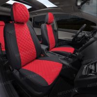 Чехлы Автопилот Экокожа Ромб на Volkswagen Polo с 2020+ Чехлы Автопилот Экокожа Ромб на Volkswagen Polo с 2020+
