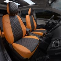 Чехлы Автопилот Экокожа Ромб на Volkswagen Polo с 2020+ Чехлы Автопилот Экокожа Ромб на Volkswagen Polo с 2020+