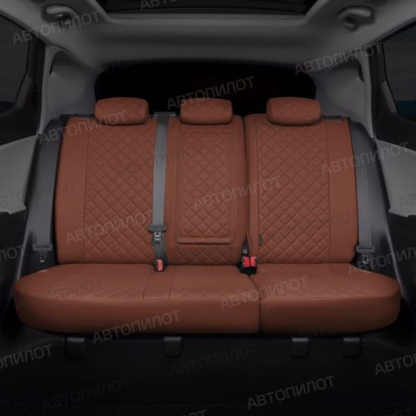 Чехлы Автопилот Экокожа Ромб на Volkswagen Polo с 2020+ Чехлы Автопилот Экокожа Ромб на Volkswagen Polo с 2020+