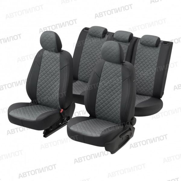 Чехлы Автопилот Алькантара Ромб на Kia Pro Ceed 2007-2012 г.в. Чехлы Автопилот Алькантара Ромб на Kia Pro Ceed 2007-2012 г.в.