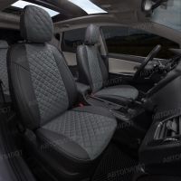 Чехлы Автопилот Алькантара Ромб на Kia Pro Ceed 2007-2012 г.в. Чехлы Автопилот Алькантара Ромб на Kia Pro Ceed 2007-2012 г.в.
