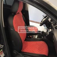 Чехлы Автопилот Алькантара Ромб на Kia Pro Ceed 2007-2012 г.в. Чехлы Автопилот Алькантара Ромб на Kia Pro Ceed 2007-2012 г.в.