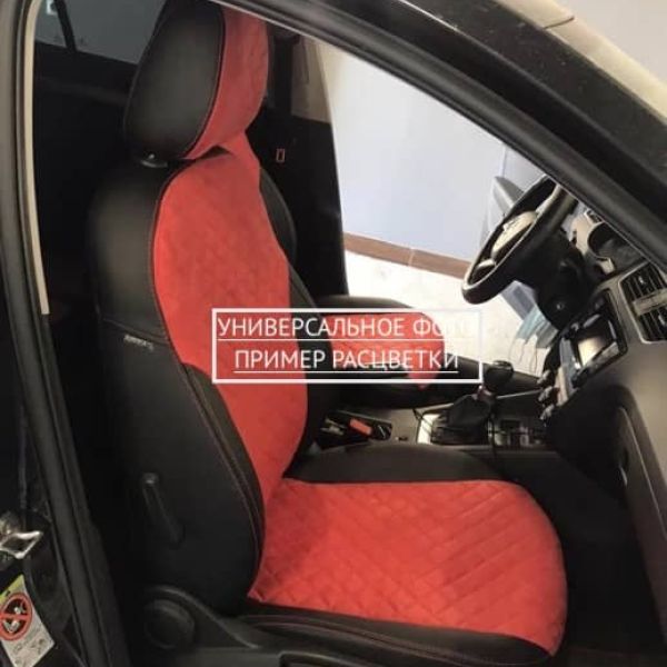 Чехлы Автопилот Алькантара Ромб на Kia Pro Ceed 2007-2012 г.в. Чехлы Автопилот Алькантара Ромб на Kia Pro Ceed 2007-2012 г.в.