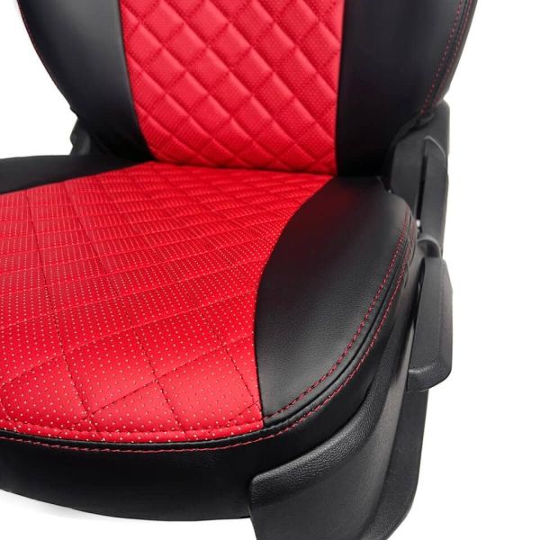 Чехлы Экокожа Ромб на Mitsubishi Lancer X Sd с 07-11г. (комплектация intense) Чехлы Экокожа Ромб на Mitsubishi Lancer X Sd с 07-11г. (комплектация intense)